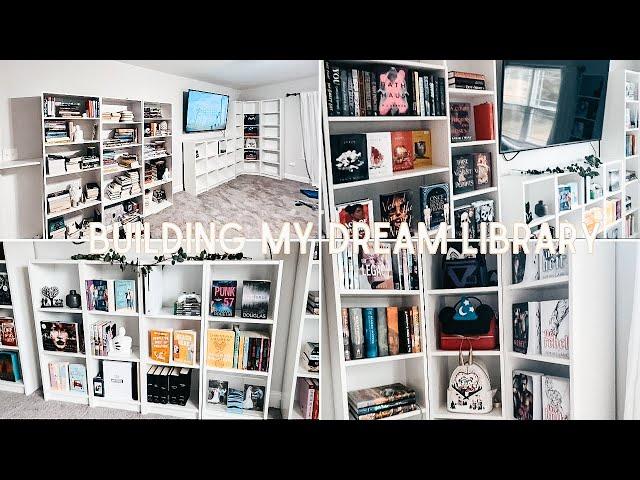 Building my dream library! | bookshelf vlog | KRISTEN OWENS