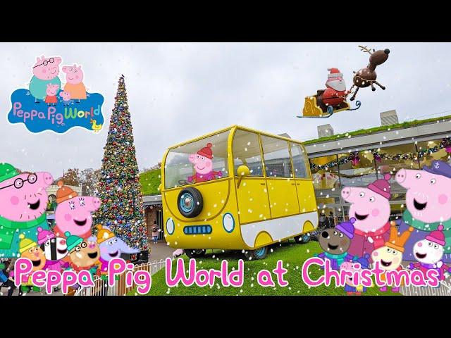 Peppa Pig World at Christmas Walkthrough Includes Every Ride (Dec 2022) [4K]