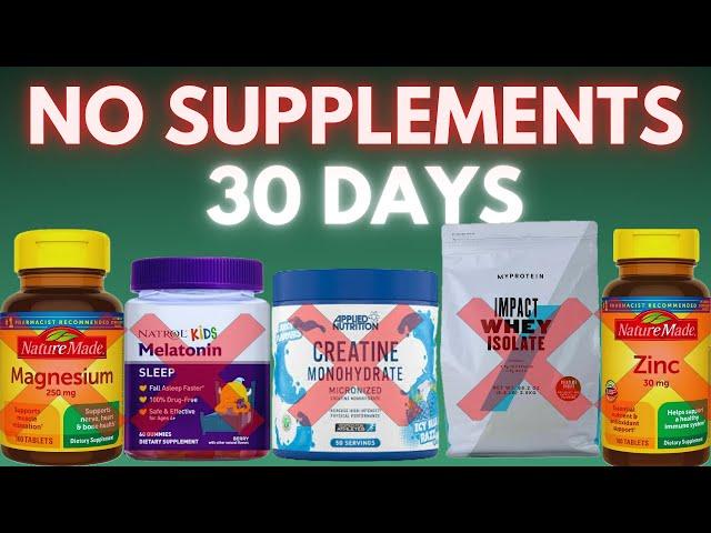 Doctor Stopped Taking Supplements For 30 days