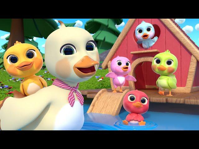 [NEW SONG] 5 Little Ducks(Learn Colors Song) | Newborn Baby Songs & Nursery Rhymes