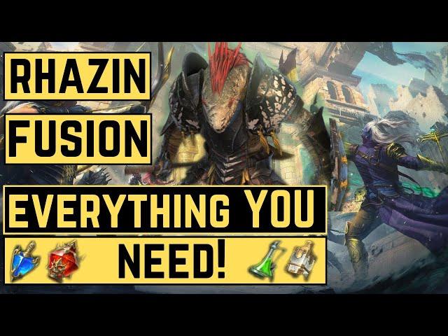 RHAZIN FUSION  POTIONS AND FOOD NEEDED  RAID SHADOW LEGENDS