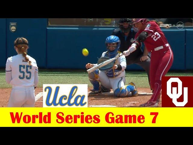 #6 UCLA vs #2 Oklahoma Softball Highlights, 2024 NCAA World Series Game 7