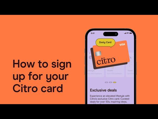 How to signup for your Citro card and verify your ID