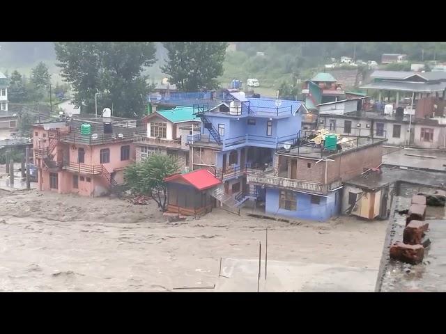 Impact of heavy rainfall in Pin Parvati Sainj valley (major loss)