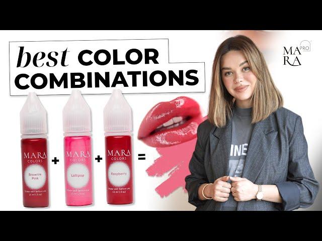 Color Combinations for a LIP BLUSH | Mara PRO Lip Pigments Collection