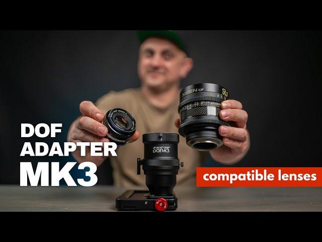 Beastgrip DOF Adapter MK3 | Compatible lenses