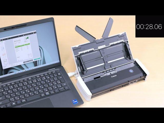 Scan documents anywhere, anytime, with the Canon imageFORMULA R10 Mobile Document Scanner