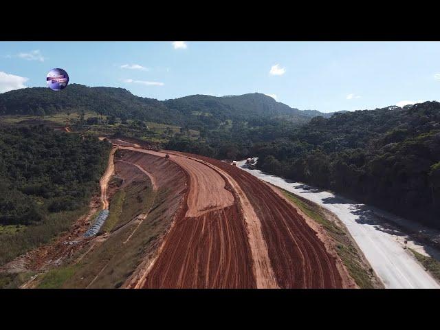 BR 381 ATUALIZANDO O ATERRO BOM JESUS DO AMPARO, OBRAS DUPLICAÇÃO EM MINAS GERAIS BRASIL..