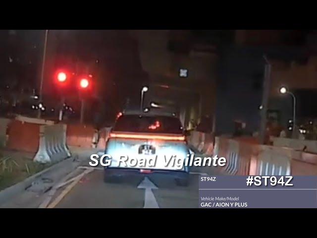 8jun2025 Plantation Cresent #ST94Z GAC aion y plus fail to conform to red light signal
