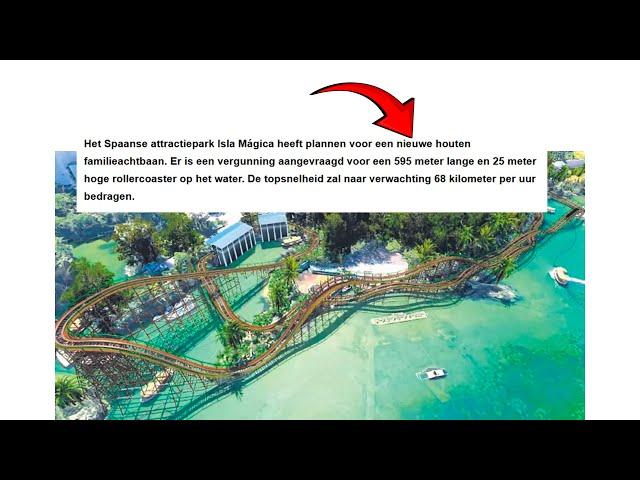 Isla Mágica is building a new coaster! For 2026!