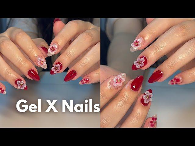 Watch me do a full gel x set | step by step tutorial 