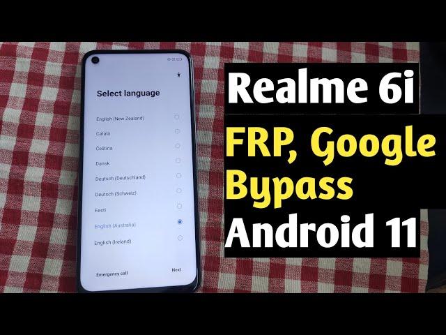 Realme 6i FRP Bypass Android 11  Realme 6i FRP Lock Bypass Without PC