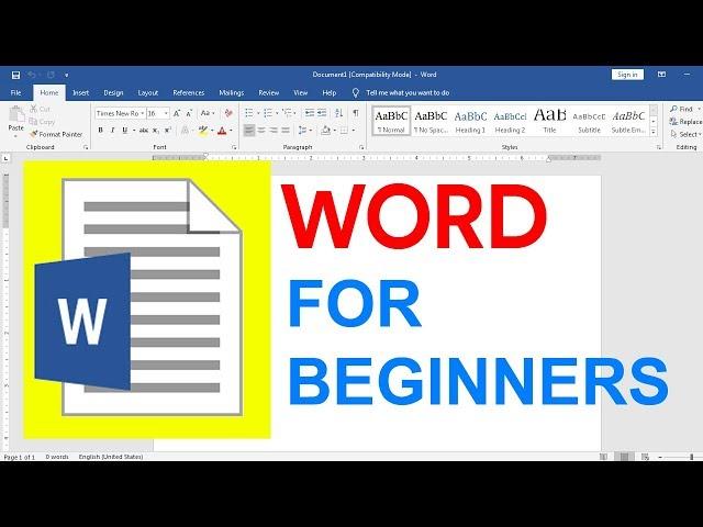 Microsoft Word 2019 - Word Tutorial for Beginners