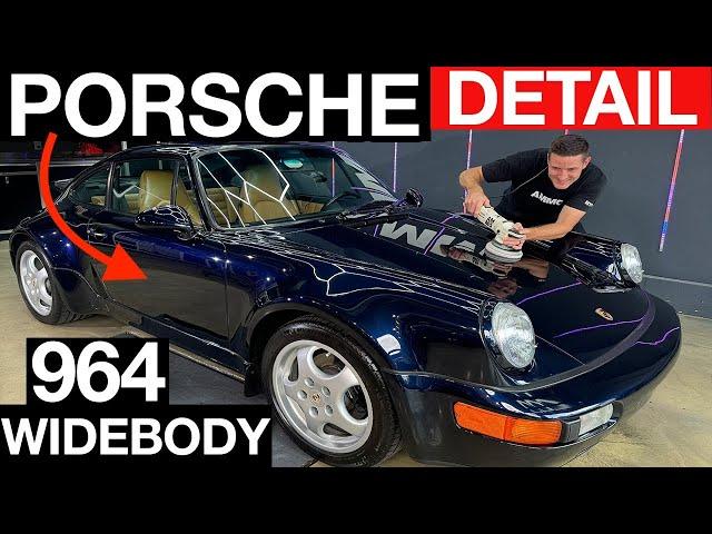 Dirty Porsche 964 C4 Widebody Deep Cleaning Transformation