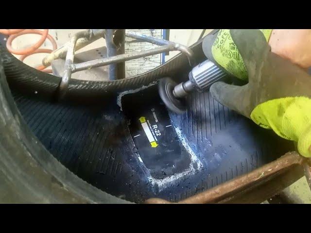 alteration of tire repair, lateral damage.