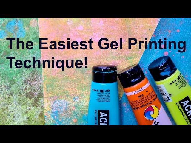 An Easy Gel Printing Technique with Stunning Results! #gelprinting #mixedmediaart