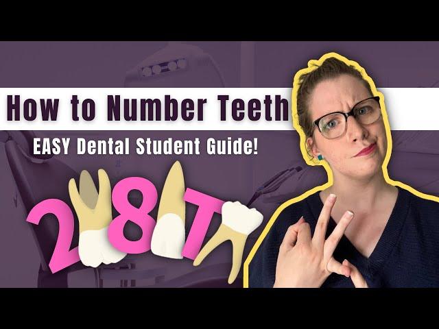 How to Number Teeth CONFIDENTLY! Palmer, FDI, and Universal Tooth Numbering Systems Made Simple