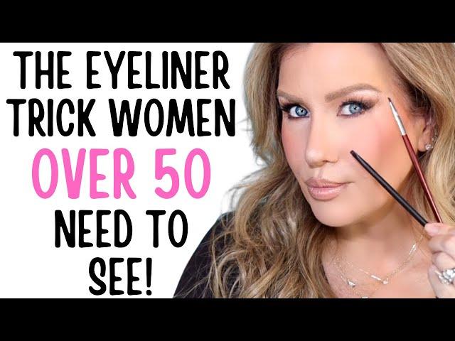 THE *BEST* LIFTING EYELINER TRICK/TECHNIQUE FOR MATURE WOMEN | Risa Does Makeup