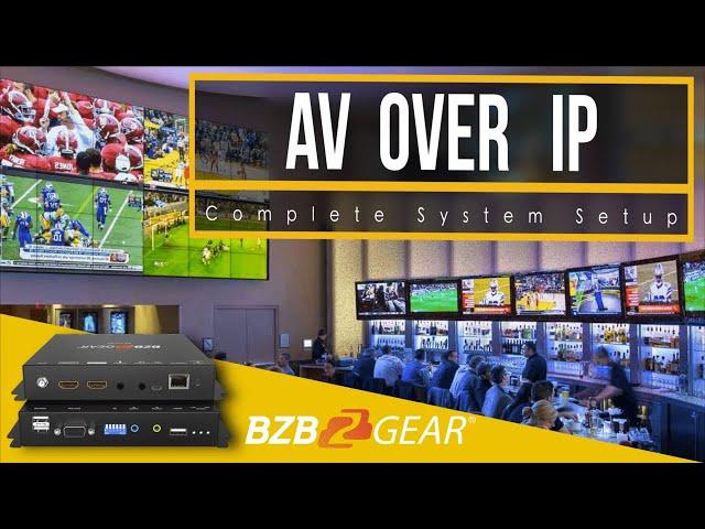 Complete AV over IP System Setup - BZBGEAR IPGEAR-4K + Luxul Gigabit Managed Switch