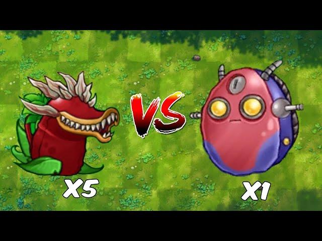 PVZ Fusion Challenge - 5 Fusion Plants Vs Super Mechanical Bowling - Who will win?