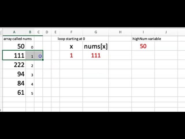 Finding the Biggest number in an Array