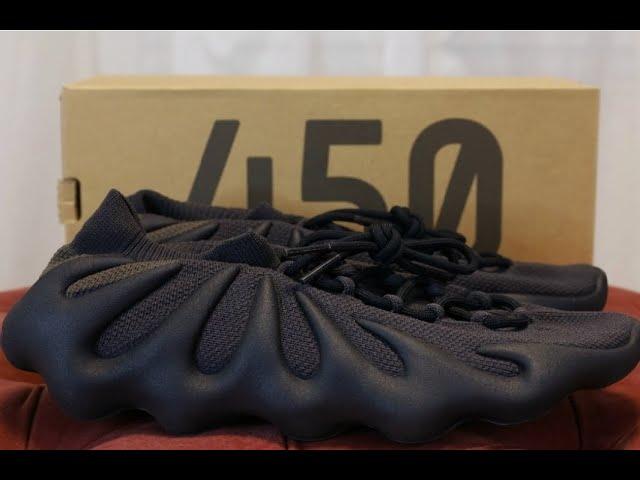 Yeezy 450 Dark Slate Unboxing & Review + On Feet and Yeezy 450 & 350v2 Comparison!