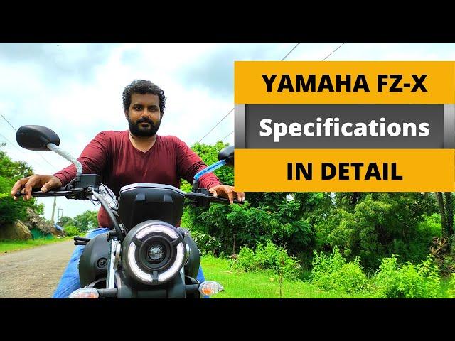 Yamaha FZ-X total specifications II NH MOTO  #yamaha #yamahafzx #fzx #telugutraveller