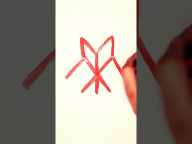 Easy Heart Drawing #trending #Drawing techniques#Acrylic markers@YouTube #Mk Arts @MK_ARTS10