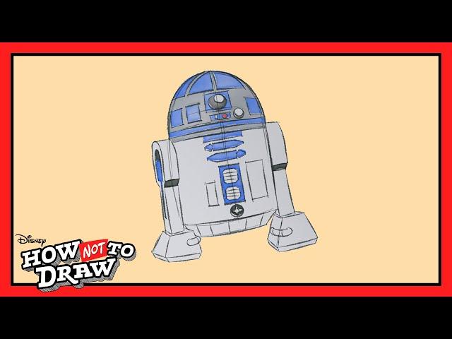 Star Wars Cartoon Comes to Life ️ | R2-D2 | How NOT to Draw | @disneychannel