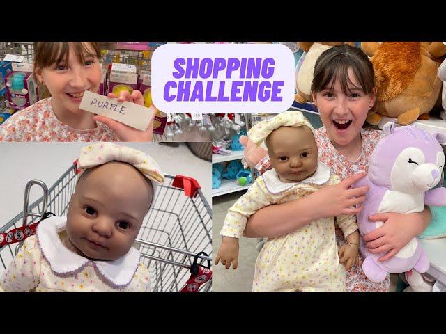 REBORN SHOPPING CHALLENGE WITH BABY HOLLY