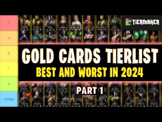 MK Mobile. 2024 Gold Cards Tier List. The Best and Worst Gold Cards in The Game. Part 1.