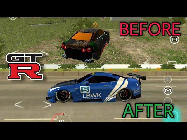 funnyrebuilding abandoned nissan gt-r 35 car parking multiplayer roleplay new update