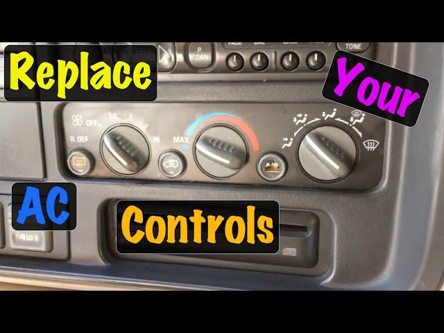 1995 - 2002 OBS GM Truck Fan Speed Switch & AC Heater Control Assy Replacement (Chevrolet & GMC)