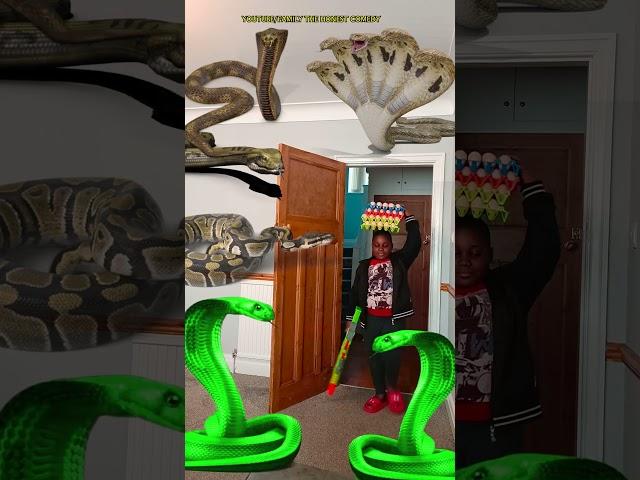 Animal funny video Anaconda snake python in my house in real life bhoot wala usa #bhojpuri #vfx 12