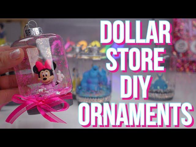 DIY Dollar Tree Disney Christmas ornaments