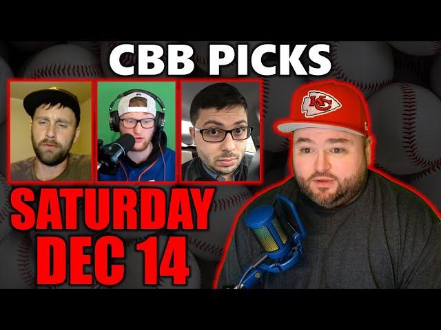 Saturday CBB Picks with Kyle Kirms | College Basketball 12/14