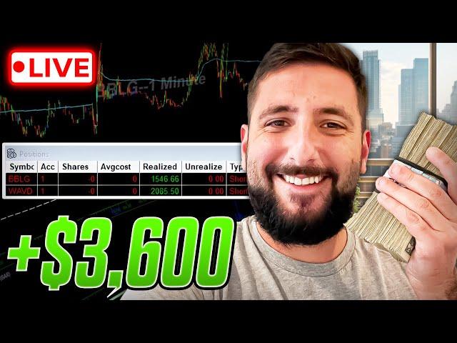 LIVE TRADING - How I Made $3,600 in 30 Minutes Trading