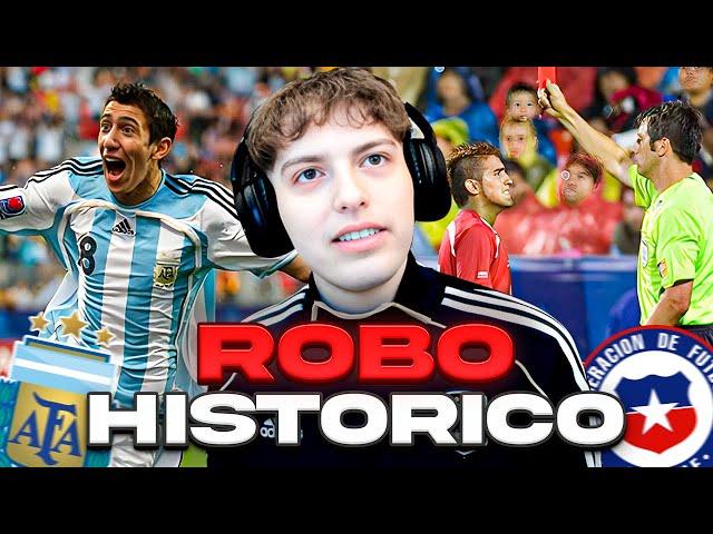 DAVOO XENEIZE REACCIONA AL PEOR ROBO HISTORICO DEL FUTBOL SUDAMERICANO: ARGENTINA vs. CHILE (2007)