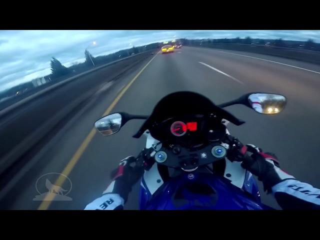 GSXR 750 vs Dodge Challenger