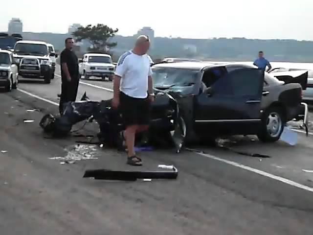 Аварія на об'їзній дорозі Одеси / Wypadek na obwodnicy drogi Odessa