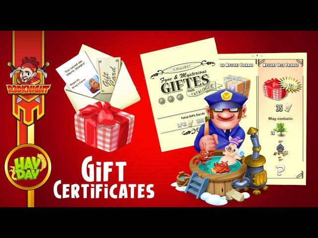 Hay Day - Gift Certificates