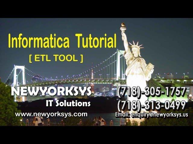 INFORMATICA ONLINE TRAINING Session | Free Tutorials | Materials | ETL Tool