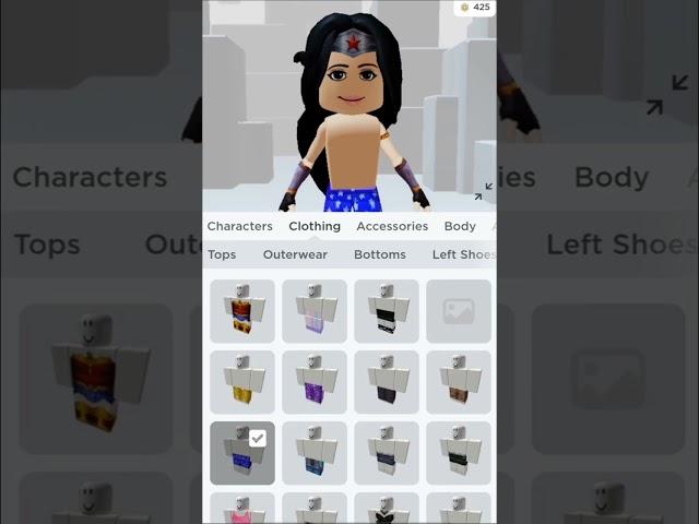 0 ROBUX AVATAR  WONDER WOMAN(READ DESC) #robloxtrend #roblox #shorts