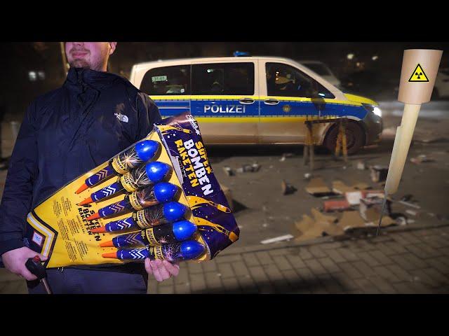 F3 Rakete + Polizei ‍️ Selfmade Whistle Rocket  ESKALATION an SILVESTER in BERLIN  [Teil 3]