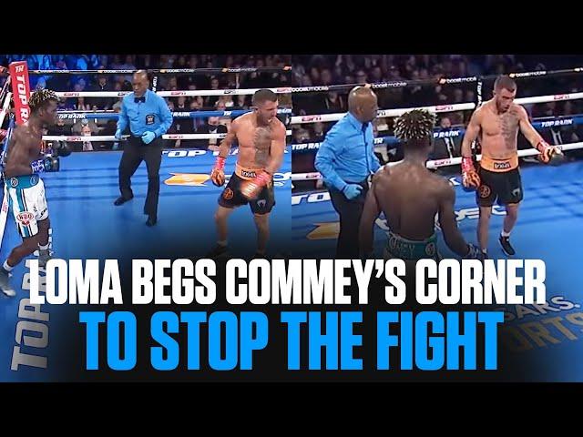 Both Times Loma Begged Commey's Corner to Stop the Fight