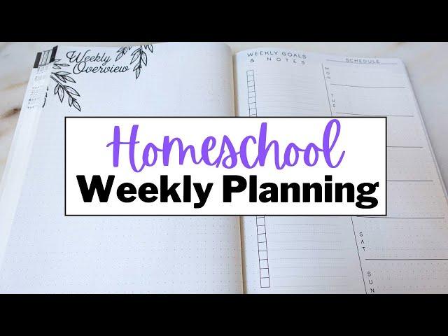 Homeschool Plan With Me | *SIMPLE* Weekly Planner Set-Up & Routine