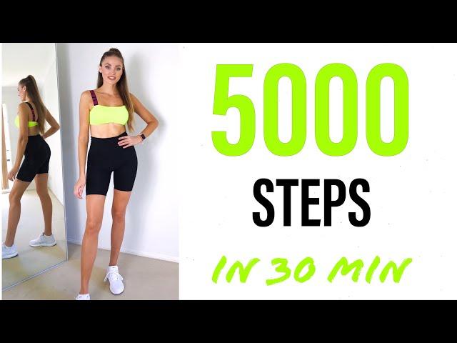 5000 Steps in 30 Min | Fast Walking Cardio Workout | YanaFit Fun 5000 Steps At Home