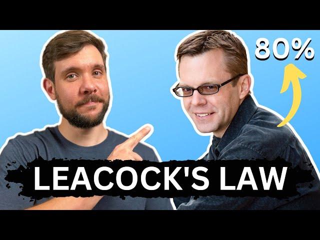 Why it's so hard to finish things (Leacock's Law)