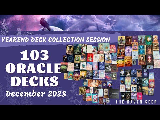 2023 ORACLE DECK COLLECTION - Show and tell of my 103 oracle decks! 🩵