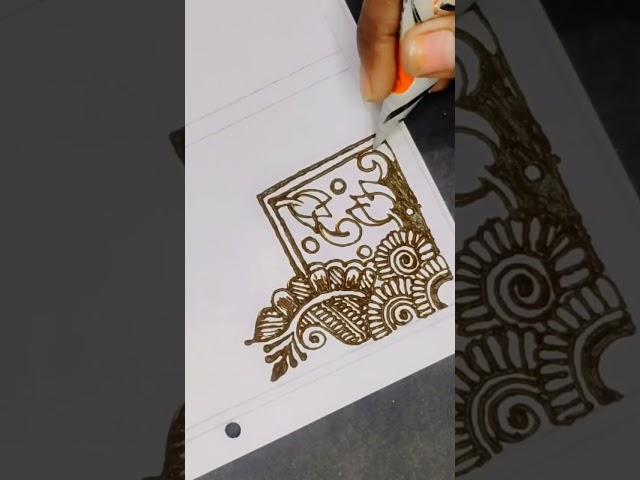 beautiful design #diy #mehndi #diyhenna #videos #diymehndi #viralvideo #mehndidesign #videoshort